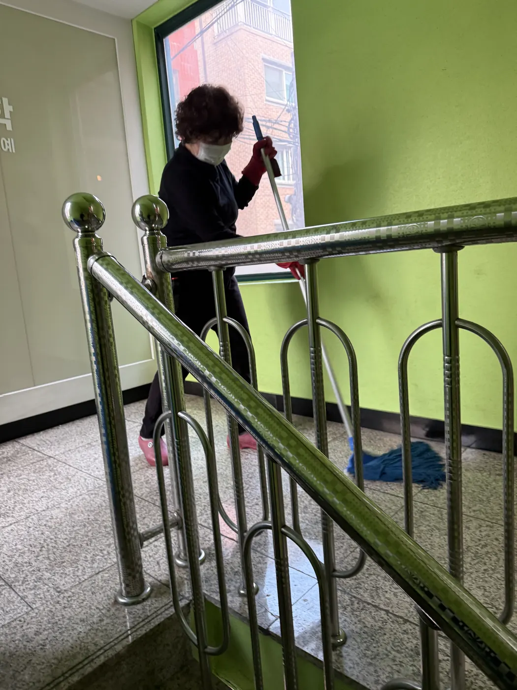 작업 진행 — 서해구 학원청소 현장