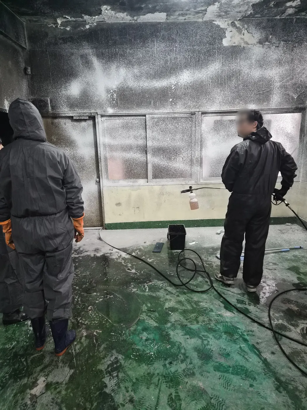 고압 세척 — 남동구 화재청소 현장