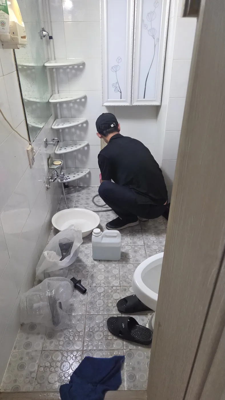 습식 진공 작업 — 검단구 침수청소 현장