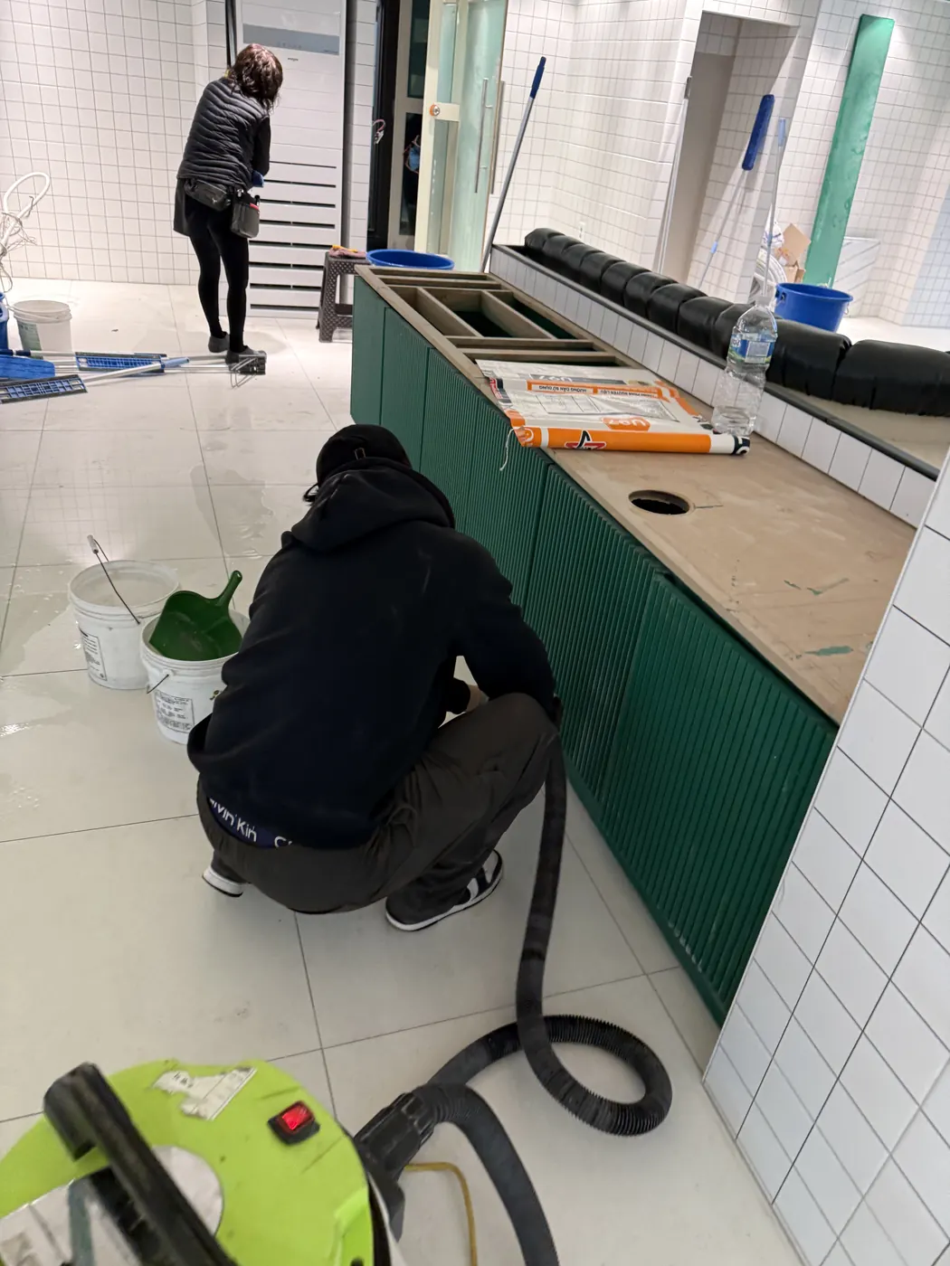 작업 진행 — 검단구 식당청소 현장