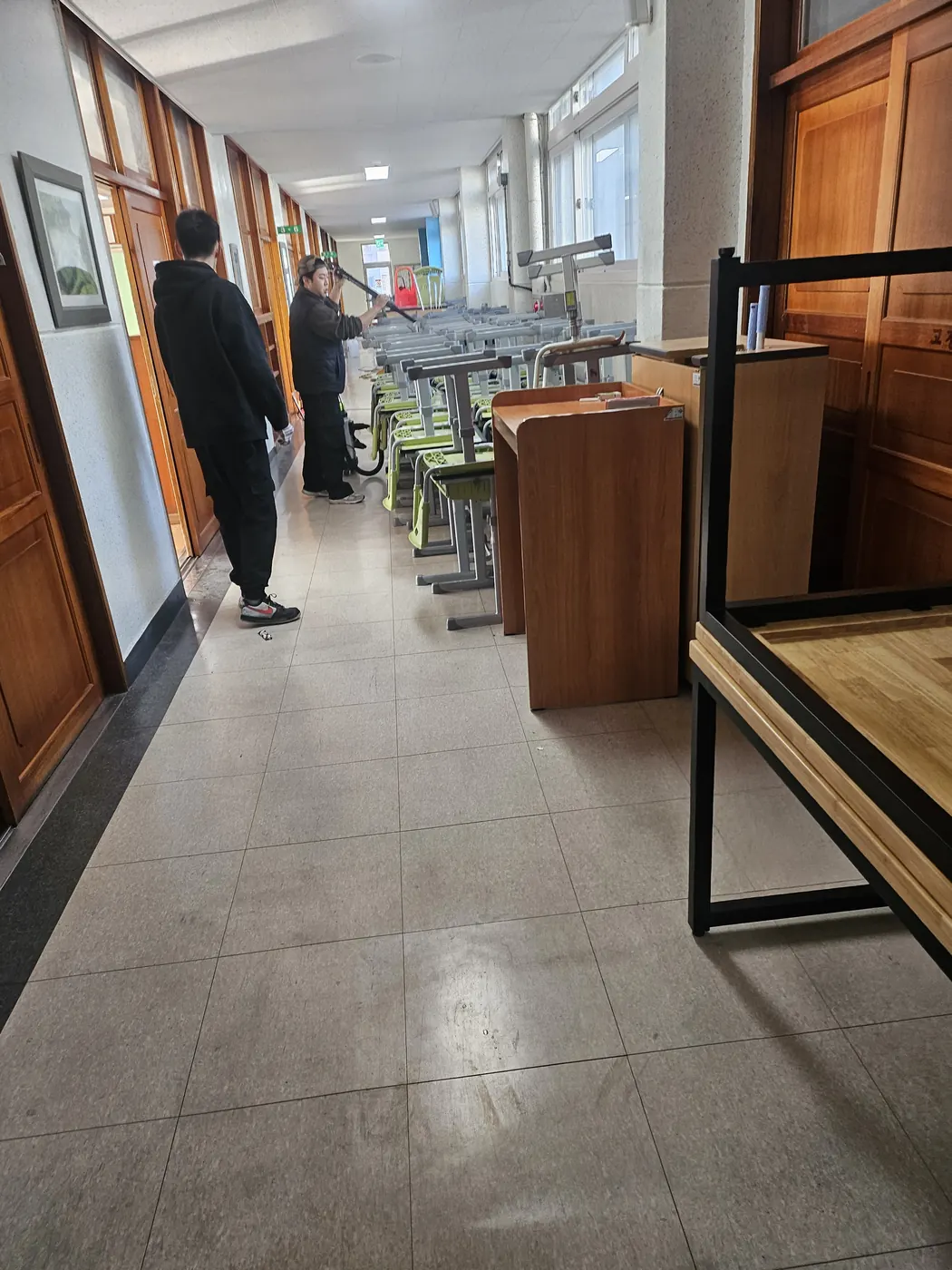 세정 진행 — 검단구 학교청소 현장