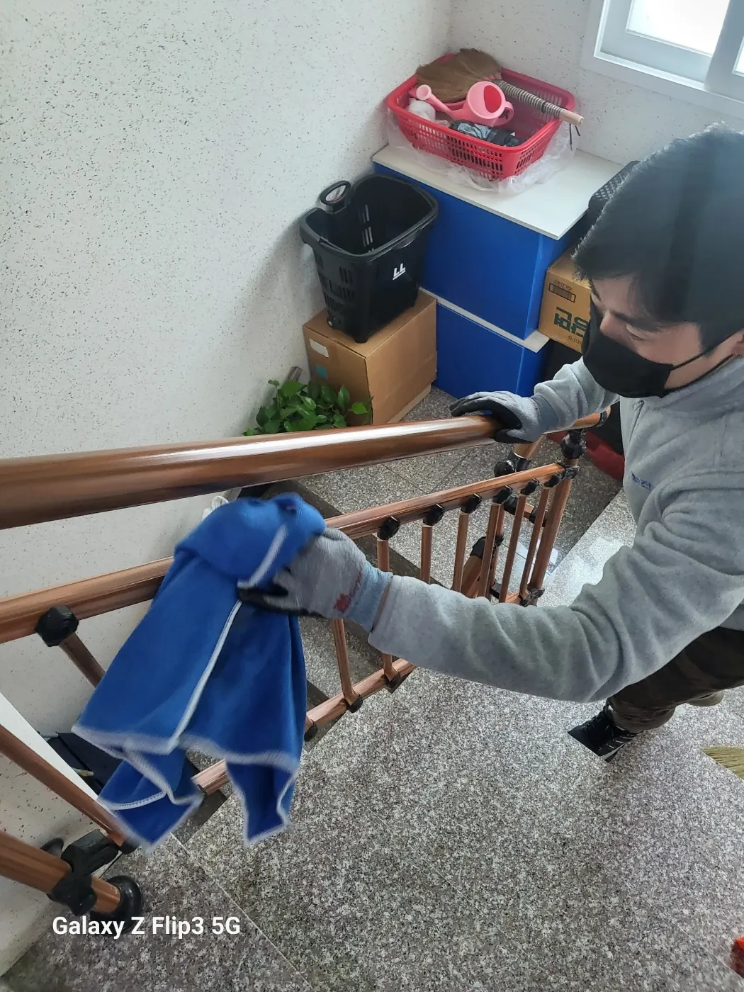 계단 난간 청소 — 남동구 계단청소 현장